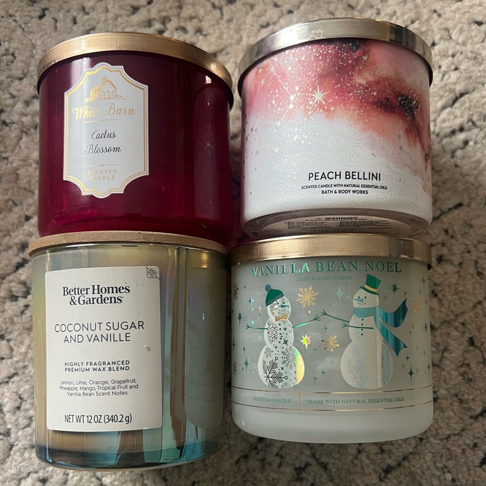 Empty Candle Jars - bath and body, white barn, better homes & Gardens